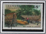 Stamps : America : Grenada :  Construcción d