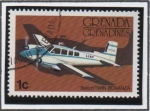 Stamps : America : Grenada :  Aviones: Haya Doble Bonanza