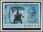 Sellos de America - Granada -  Alexander Graham Bell y Teléfono: 1895