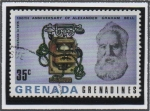 Stamps : America : Grenada :  Alexander Graham Bell y Teléfono: 1915