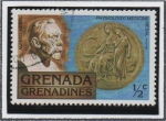 Stamps Grenada -  Alfredo Nobel, Medalla d' medicina