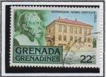 Stamps Grenada -  Alfredo Nobel, Instituto Nobel Oslo