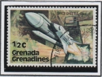 Stamps : America : Grenada :  Transbordador Espacial