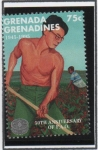 Stamps Grenada -  FAO 50 Aniv.: Trabajador d' Campo