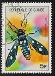 Stamps Guinea -  Polka-dot Wasp Moth (Syntomeida epilais)