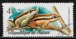 Sellos de Africa - Guinea -  Ranas - Five-striped Reed Frog (Hyperolius quinquevittatus)