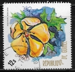 Stamps Guinea -  Flores - Argemone mexicana