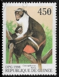 Stamps Guinea -  OPG 1998 - Diana Monkey (Cercopithecus diana)