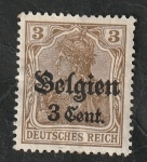 Stamps : Europe : Belgium :  11 - Ocupación alemana