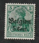 Stamps Belgium -  12 - Ocupación alemana