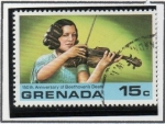 Sellos de America - Granada -  Violinista