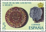 Stamps Spain -  ESPAÑA 1978 2493 Sello Nuevo Viaje  de SS. MM. los Reyes a Hispanoamérica. Calendario Azteca
