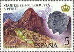 Stamps Spain -  ESPAÑA 1978 2494 Sello Nuevo Viaje  de SS. MM. los Reyes a Hispanoamérica Macchu Picchu