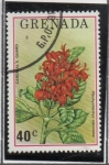 Stamps Grenada -  Flora y Fauna: Flor d' l' Guardia