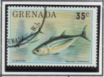 Stamps : America : Grenada :  Flora y Fauna: Albacoras