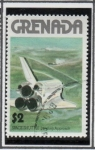 Stamps : America : Grenada :  Transbordador Preparando el Aterrizaje