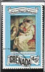 Stamps Grenada -  Rubens: Elena Fourment