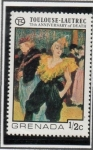 Stamps Grenada -  Moulin Rouge