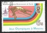 Sellos de Africa - Guinea -  Juegos Olimpicos de Verano  1980 - Moscow