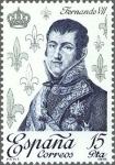Stamps Spain -  ESPAÑA 1978 2501 Sello Nuevo Reyes de España Casa de Borbon Fernando VII