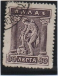 Stamps : Europe : Greece :  Hermes Donning