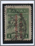 Stamps Greece -  Hermes, d' Vieja moneda Cretense