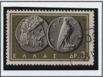 Stamps Greece -  Monedas: Zeus y Águila