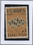 Stamps Greece -  Europa 72