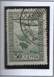 Stamps : Europe : Greece :  Avion sobre Mapa d