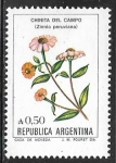 Stamps Argentina -  Flores - Chinita del campo