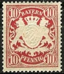 Stamps Germany -  Baviera