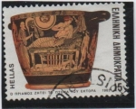 Stamps Greece -  Vasija que representa el Cuerpo d' Hector