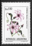 Stamps Argentina -  Flores - Virrenia (Mutisia retusa)