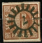 Stamps Germany -  Baviera