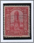 Stamps Guatemala -  Estela Maya en Quirigua