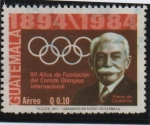 Sellos de America - Guatemala -  Pierre d' Coubertin