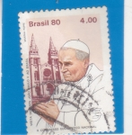 Stamps Brazil -  VISITA PAPA JUAN PABLO II A BRASIL