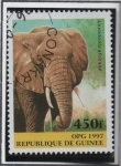 Stamps Guinea -  Animales Salvajes: Elefante