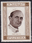 Sellos de Asia - Emiratos �rabes Unidos -  Papa Pablo VI
