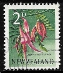 Stamps New Zealand -  Flores - Kaka Beak