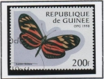 Sellos de Africa - Guinea -  Mariposas: Eueides cleobaea