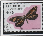 Stamps : Africa : Guinea :  Mariposas: 	Dismorphia cubana
