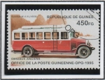 Sellos del Mundo : Africa : Guinea : Autobuses:  M.A.N. (1906)