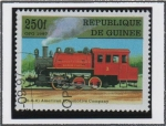 Stamps : Africa : Guinea :  Locomotoras: America Co, 0-6-0