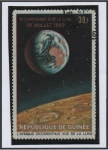 Sellos de Africa - Guinea -  Aterrizaje en l' Luna