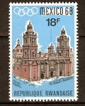 Sellos de America - Rwanda -  Catedral de México