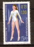 Stamps Romania -  Nadia Comaneci