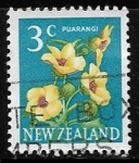 Stamps New Zealand -  Flores - Puarangi
