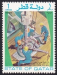 Stamps Asia - Qatar -  Plataforma petrolera