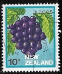 Stamps New Zealand -  Grapes 